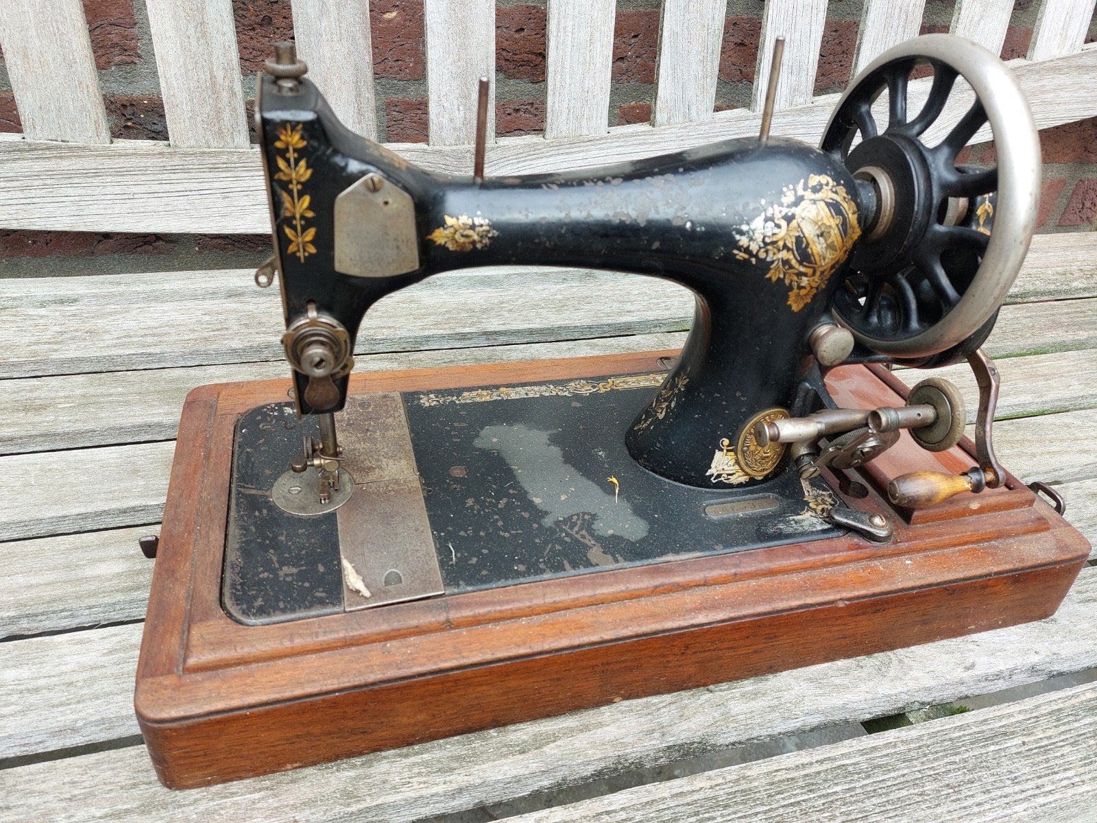 Antieke Singer Naaimachine met Serienummer K605368, Antiek en Kunst, Ophalen