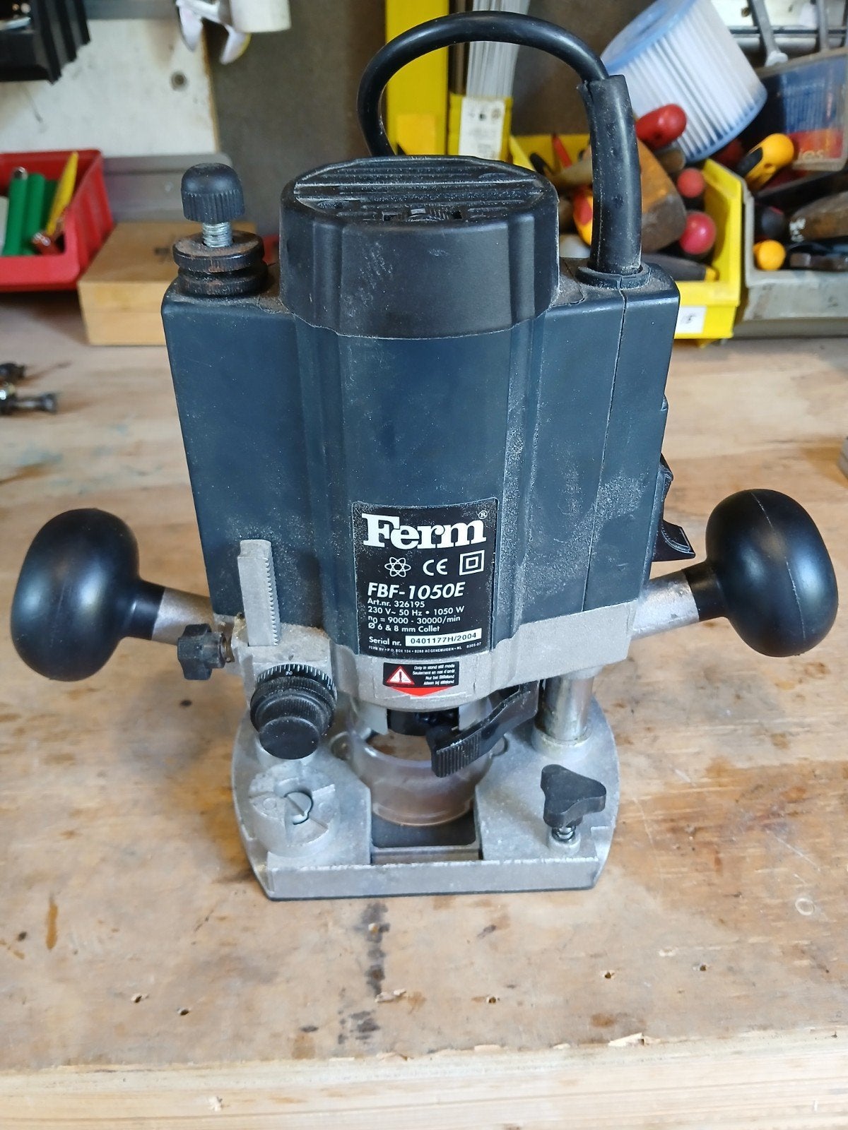 Ferm FBF-1050E bovenfrees - Zonder accessoires, Gebruikt, Ophalen of Verzenden, Ferm, Bovenfrees