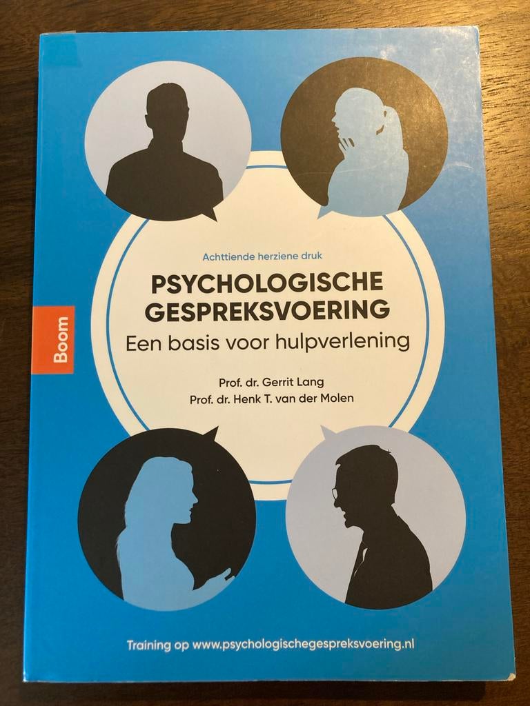 Psychologische Gespreksvoering - Lang & van der Molen, Ophalen of Verzenden, Gelezen, Klinische psychologie