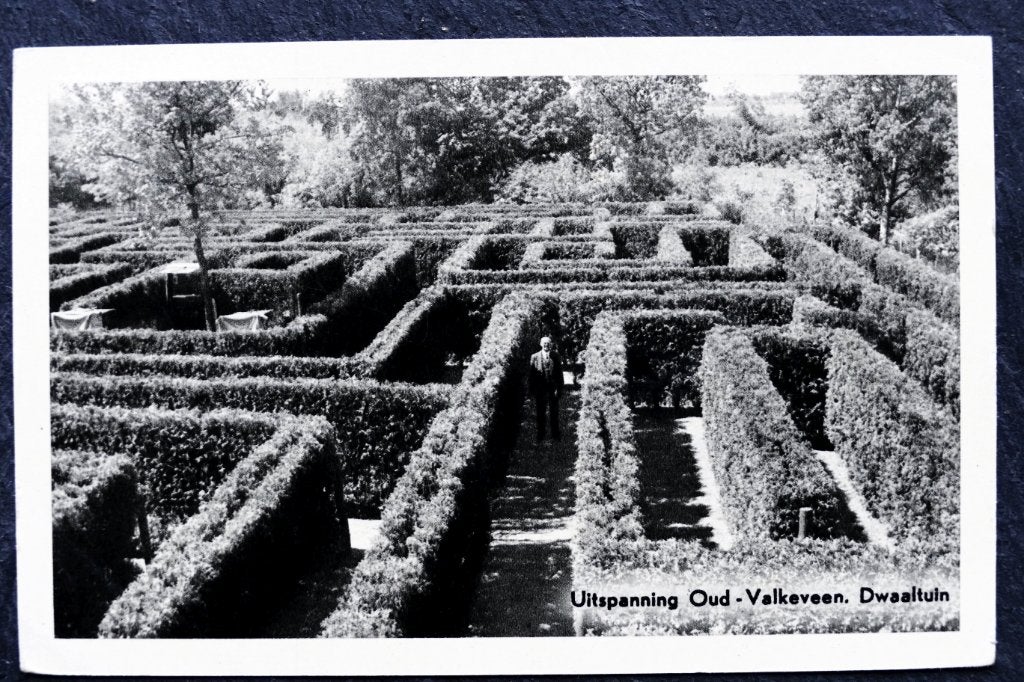 Oud-Valkeveen, Dwaaltuin, Uitspanning, 1951, Verzenden, 1940 tot 1960, Gelopen, Noord-Holland