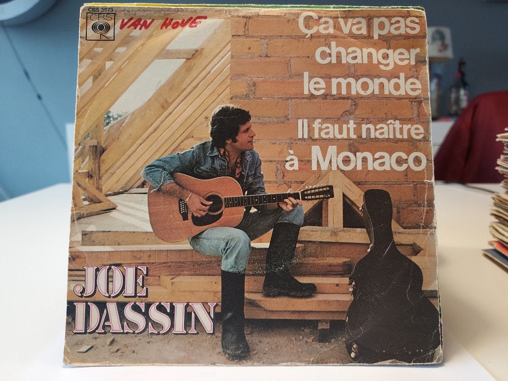 7" Single Joe Dassin - Ça Va Pas Changer Le Monde / Il Faut, Cd's en Dvd's, Vinyl Singles, Gebruikt, 7 inch, Ophalen of Verzenden