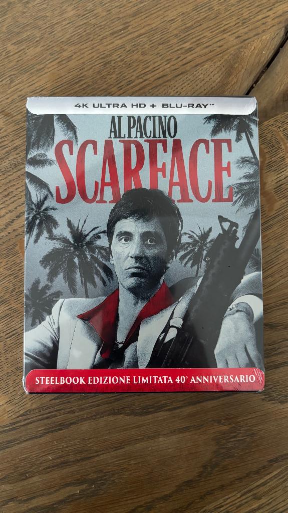 Scarface 4K Steelbook (sealed) – 40th Anniversary – Ultra HD, Ophalen, Nieuw in verpakking, Actie