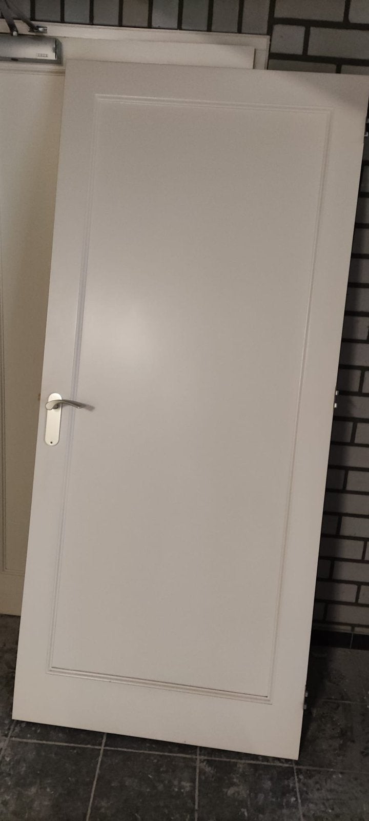 Binnendeur wit, Ophalen, 80 tot 100 cm, Binnendeur, Zo goed als nieuw