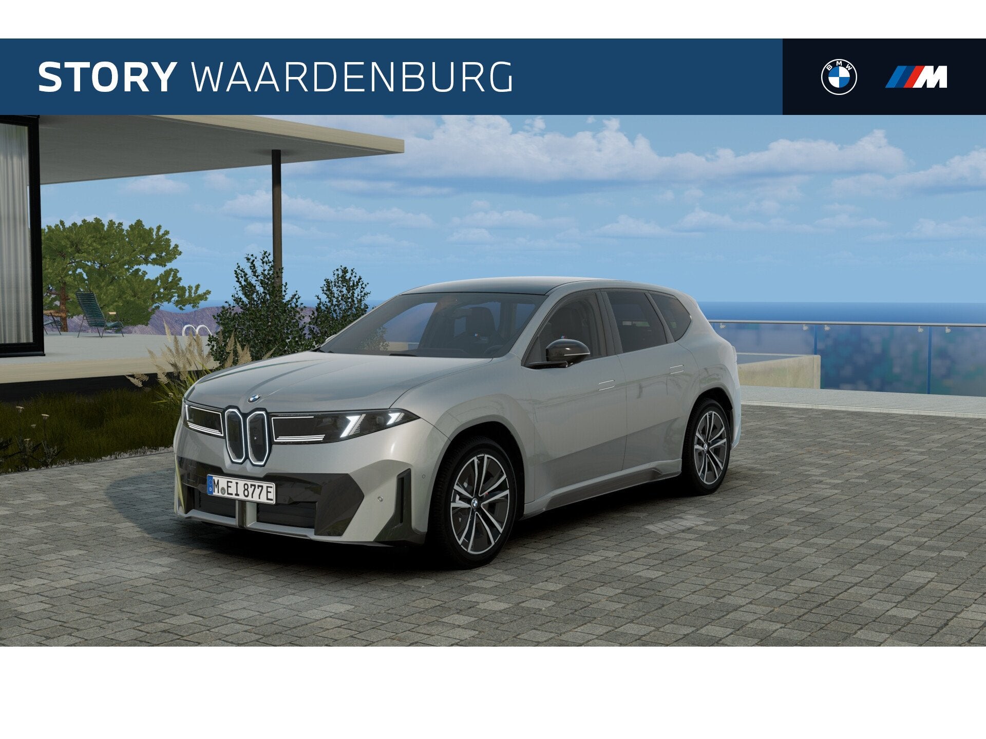 BMW iX3 40 eDrive M Sport / Panoramadak / Trekhaak / M Sport, Automaat, Achterwielaandrijving, Zwart, Leder