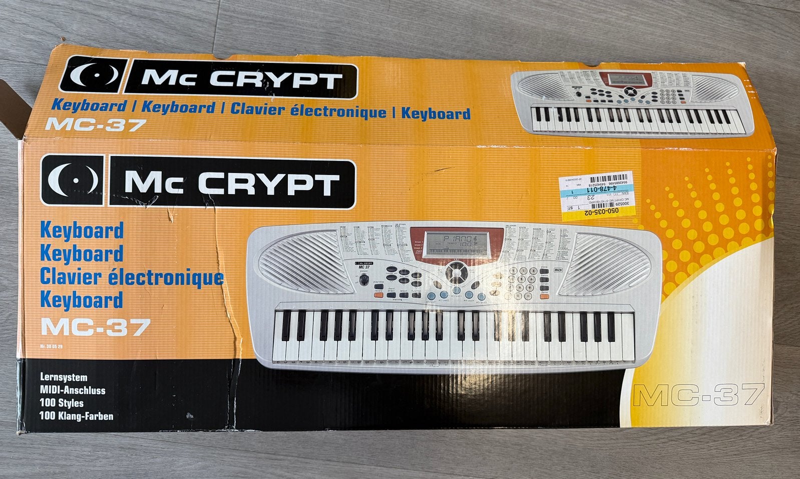 Nieuw en nooit gebruikt, MC Crypt, model MC37, nieuw in doos, Ophalen of Verzenden, 49 toetsen, Overige merken, Midi-aansluiting