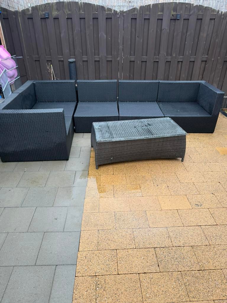 Lougne set zonder kussen, Tuin en Terras, Tuinsets en Loungesets, Ophalen of Verzenden, Zo goed als nieuw