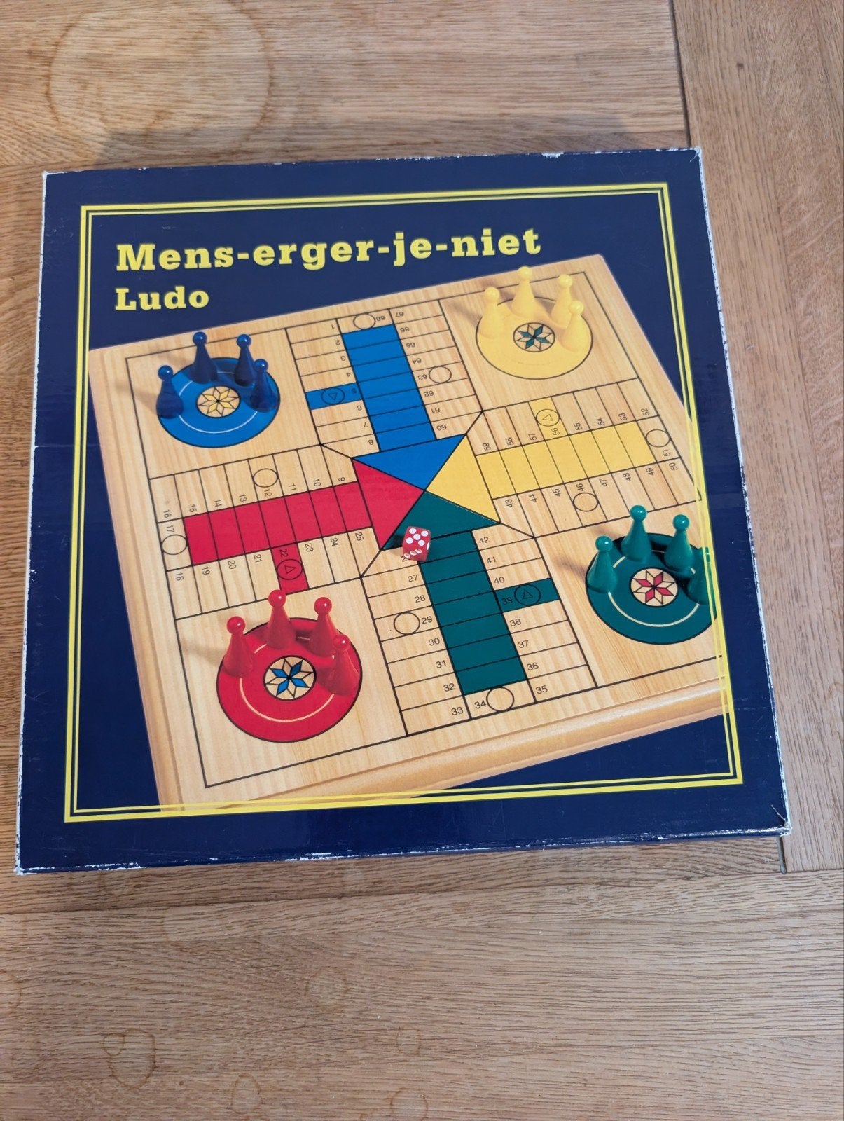 Mens-erger-je-niet Ludo Bordspel - Klassiek Gezinsspel, Drie of vier spelers, Ophalen of Verzenden, Gebruikt