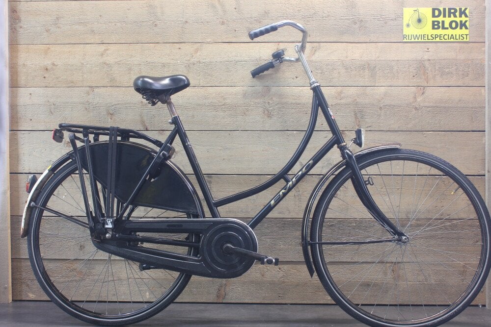Empo omafiets remnaaf D57 glans zwart + 3 mnd garantie