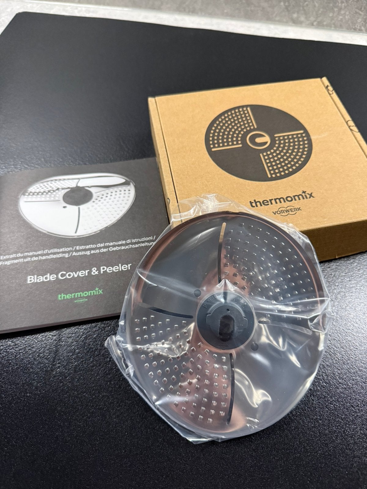 Thermomix Blade Cover & Peeler, Nieuw, 3 snelheden of meer, Ophalen of Verzenden, Vaatwasserbestendig
