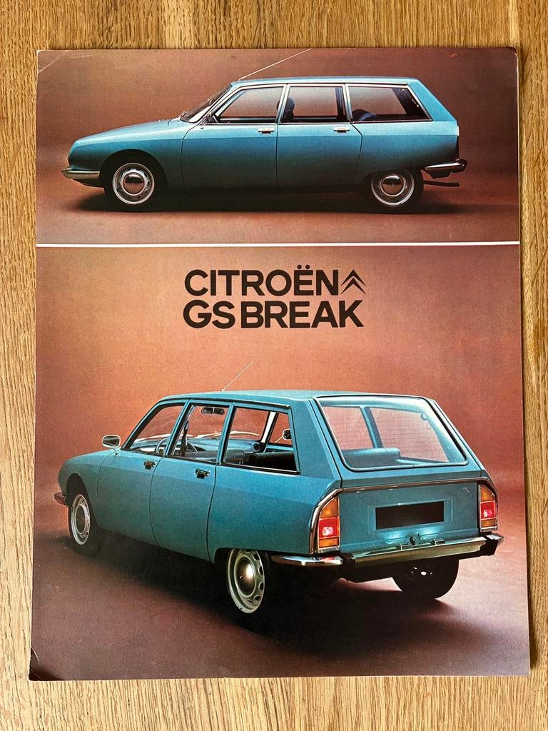Citroën GS Break brochure 11/71, Ophalen of Verzenden, Zo goed als nieuw, Citroën