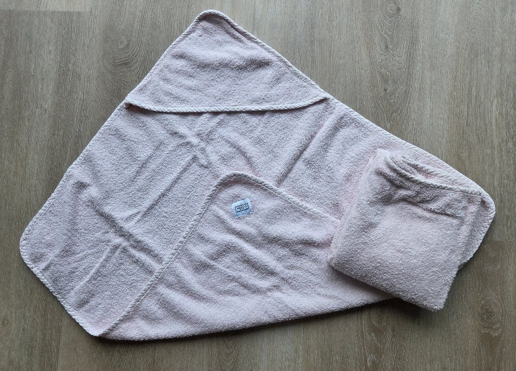 Meyco badcape badstof (soft pink) +/- 70 cm, Kinderen en Baby's, Ophalen, Gebruikt