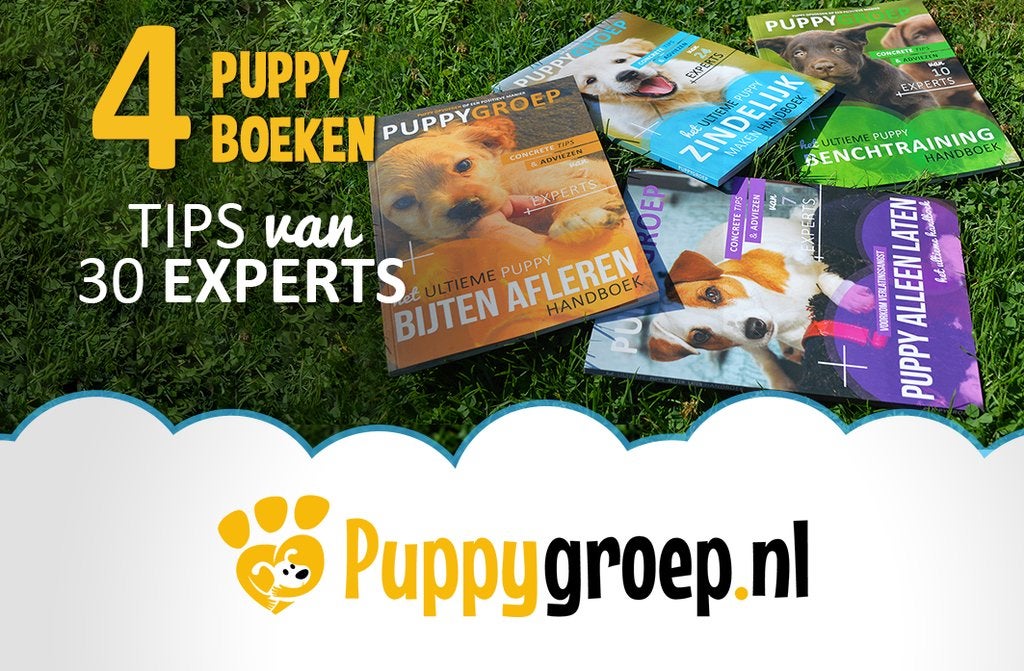 Puppygroep 4 boeken met concrete tips over opvoeden pups, Honden, Ophalen of Verzenden, Zo goed als nieuw, Robbin Kleinpenning