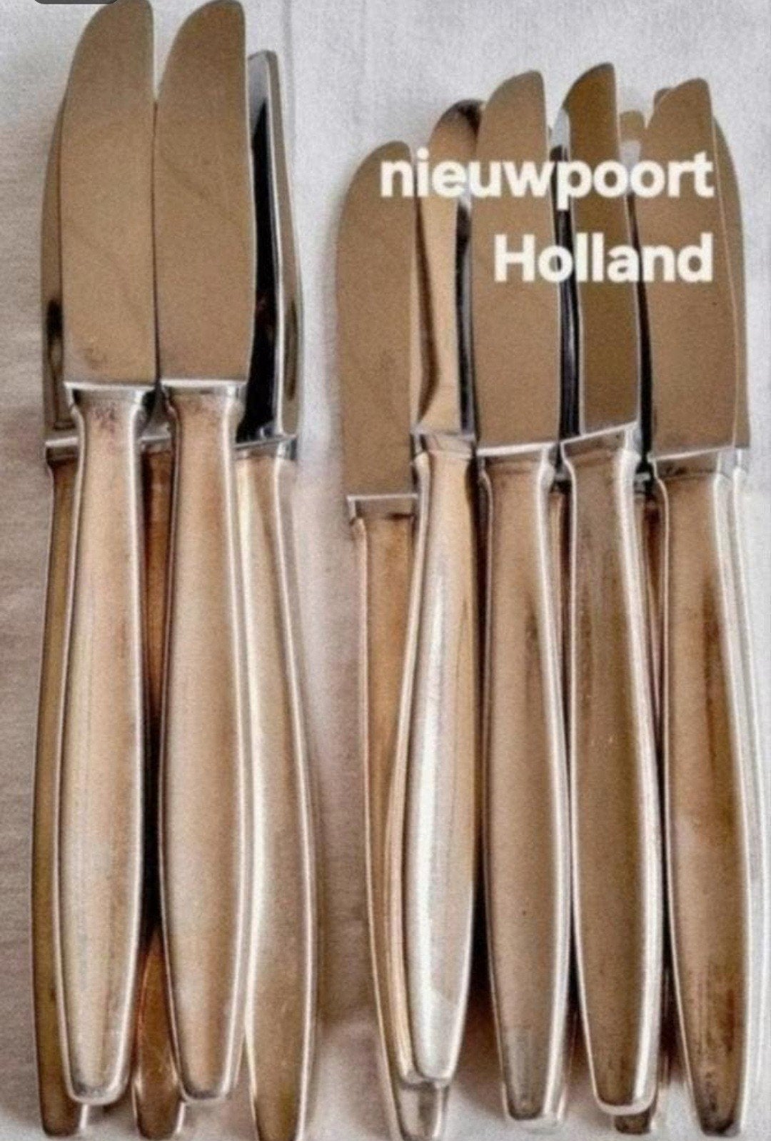 Verzilverd bestek Nieuwpoort Holland, Antiek en Kunst, Antiek | Bestek, Ophalen of Verzenden