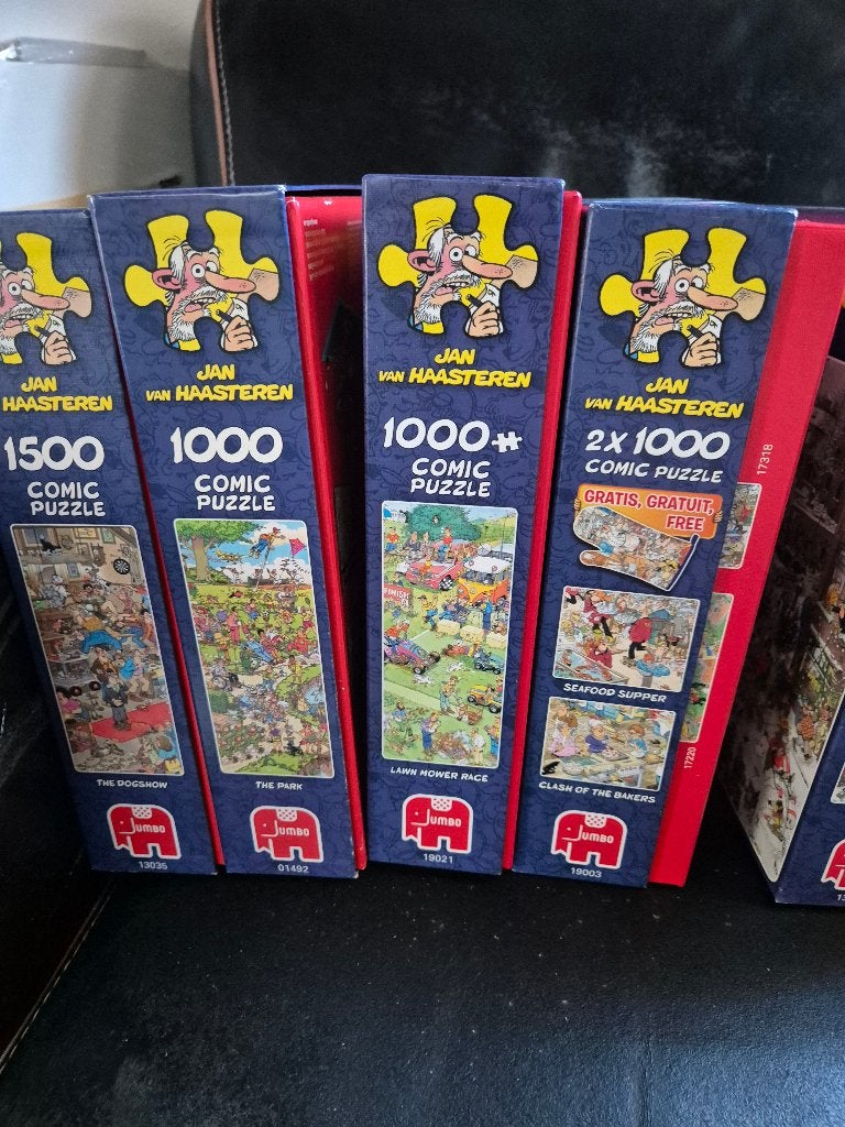 van Haasteren puzzels 1000 en 1500 stukjes, Ophalen, 500 t/m 1500 stukjes, Zo goed als nieuw, Legpuzzel