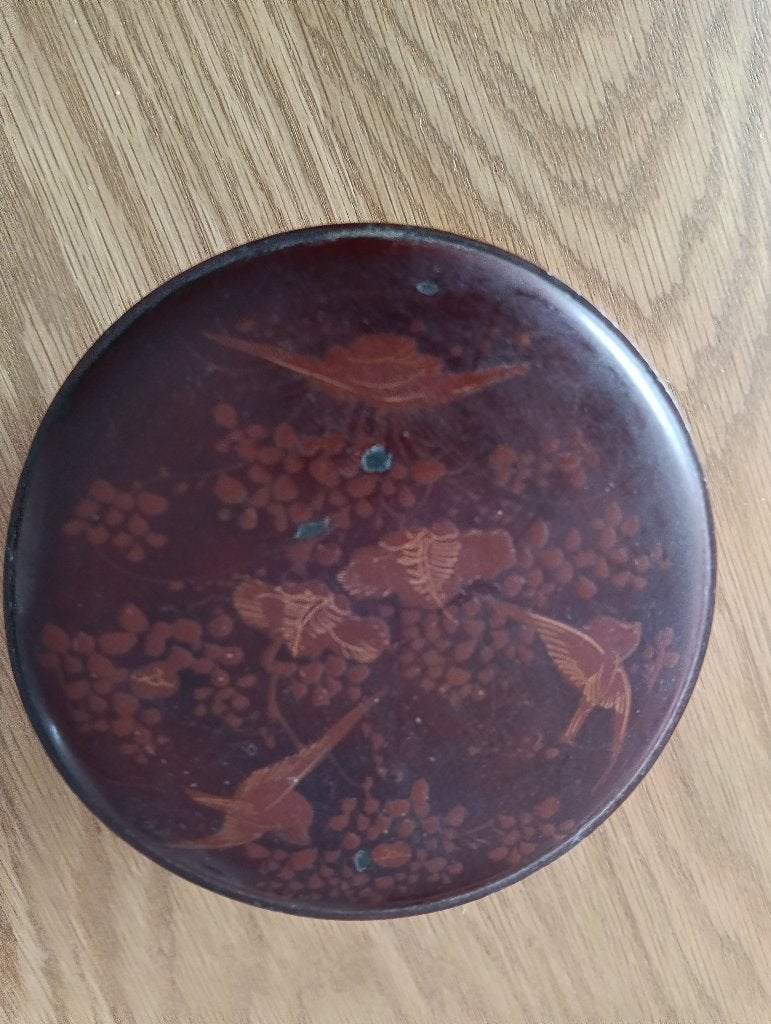Lakdoosje met onderzetters/ schaaltjes.. Aziatisch, Antiek en Kunst, Ophalen