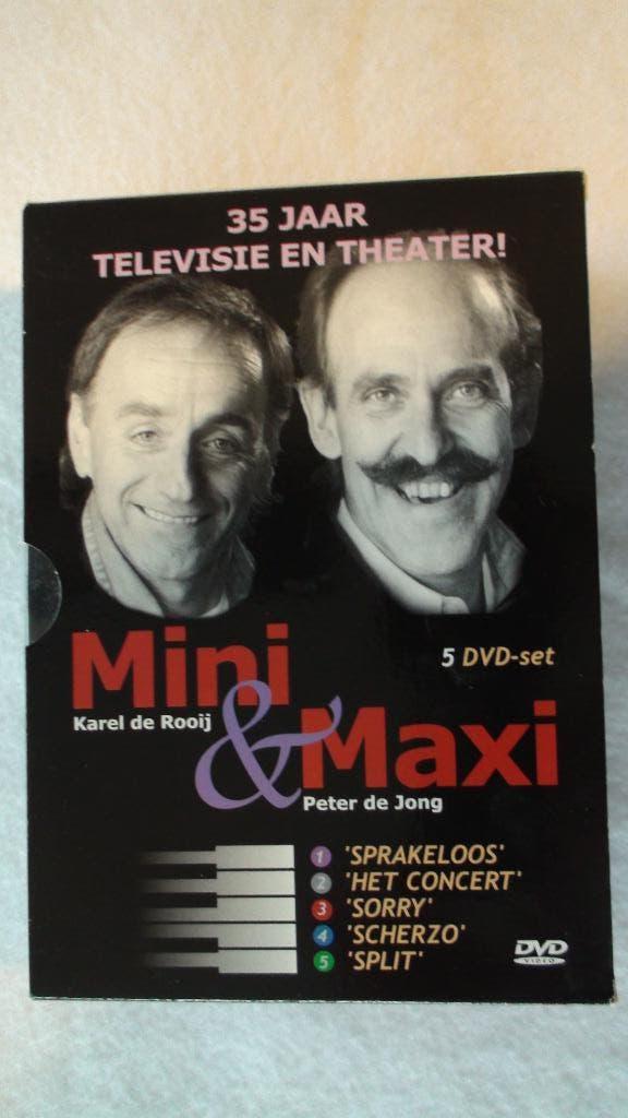 Mini & Maxi 5 dvd box, Alle leeftijden, Ophalen of Verzenden, Zo goed als nieuw, Stand-up of Theatershow