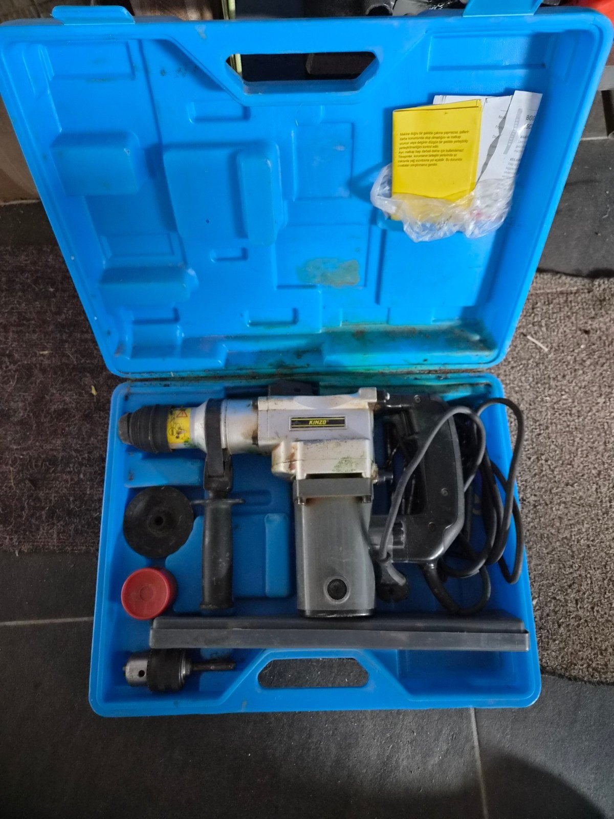 Kinzo Boorhamer in koffer, Ophalen, Boor- en/of Breekhamer, Klopboormechanisme, Gebruikt