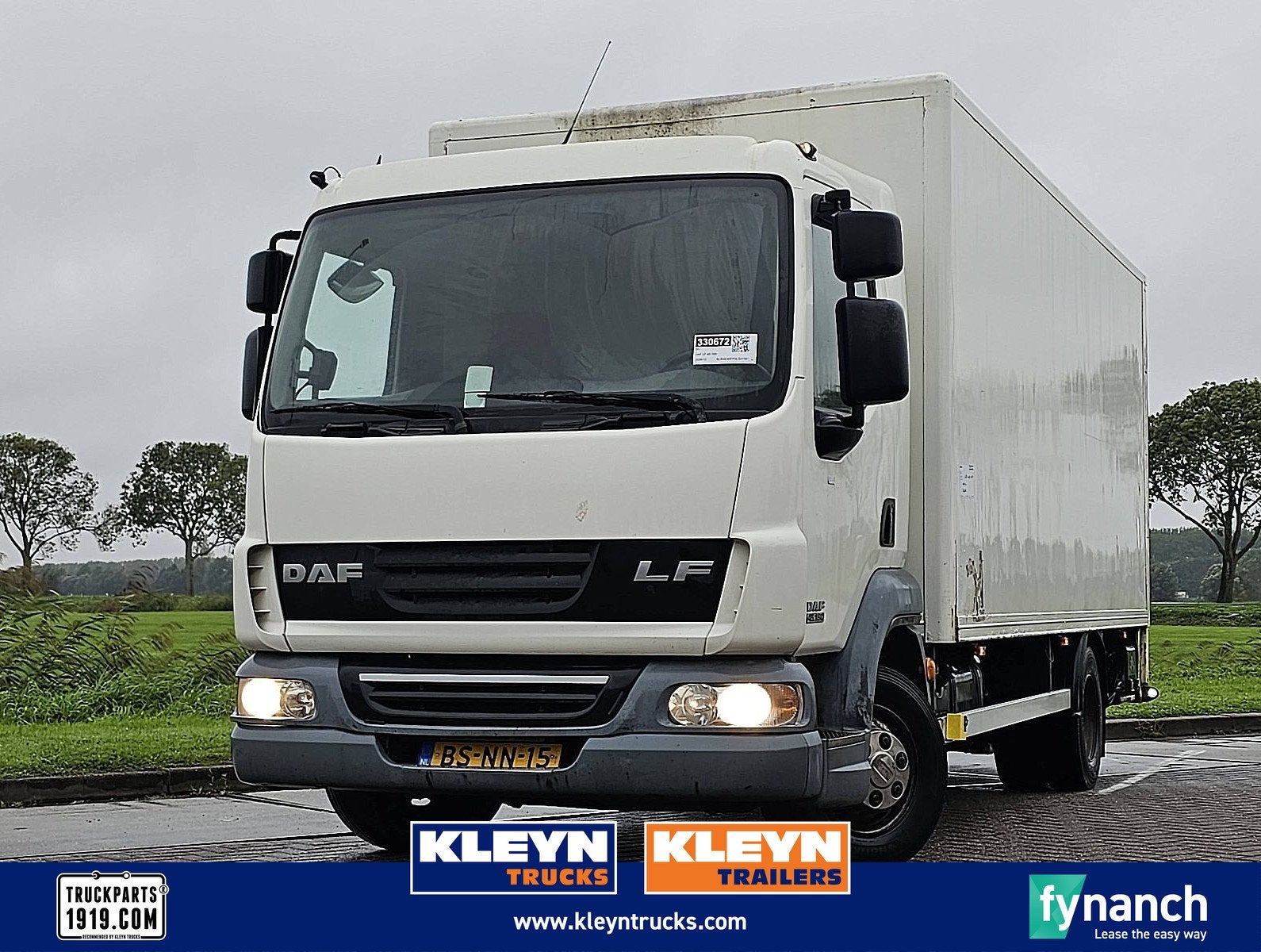 DAF LF 45.160, Wit, Origineel Nederlands, Bedrijf, 2 stoelen