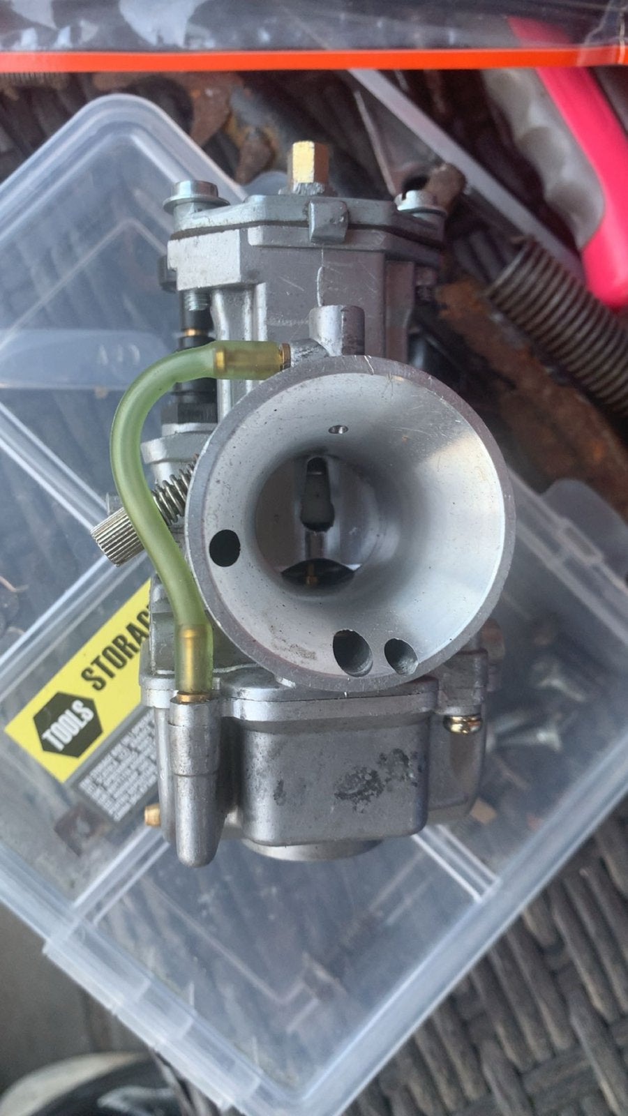 Keihin PWK 24mm Carburateur voor onderdelen. Loopt over., Fietsen en Brommers, Brommeronderdelen | Algemeen, Ophalen of Verzenden