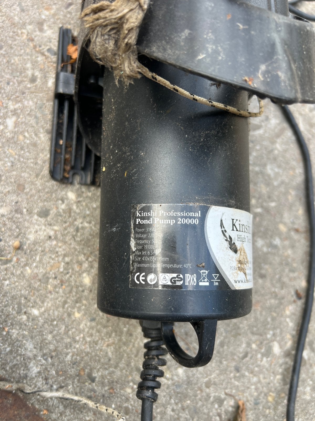 Kinshi Professional Pond Pump 20000 - Vijverpomp, Ophalen, Gebruikt, Vijverpomp