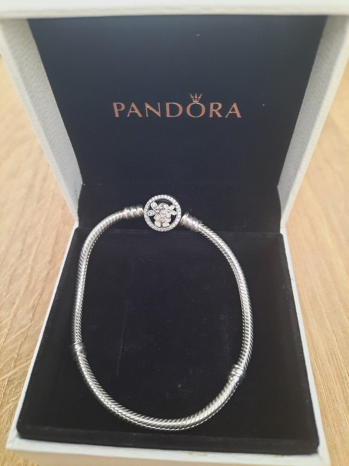 Pandora armband bloem, Sieraden, Tassen en Uiterlijk, Bedels, Ophalen, Zilver, Pandora