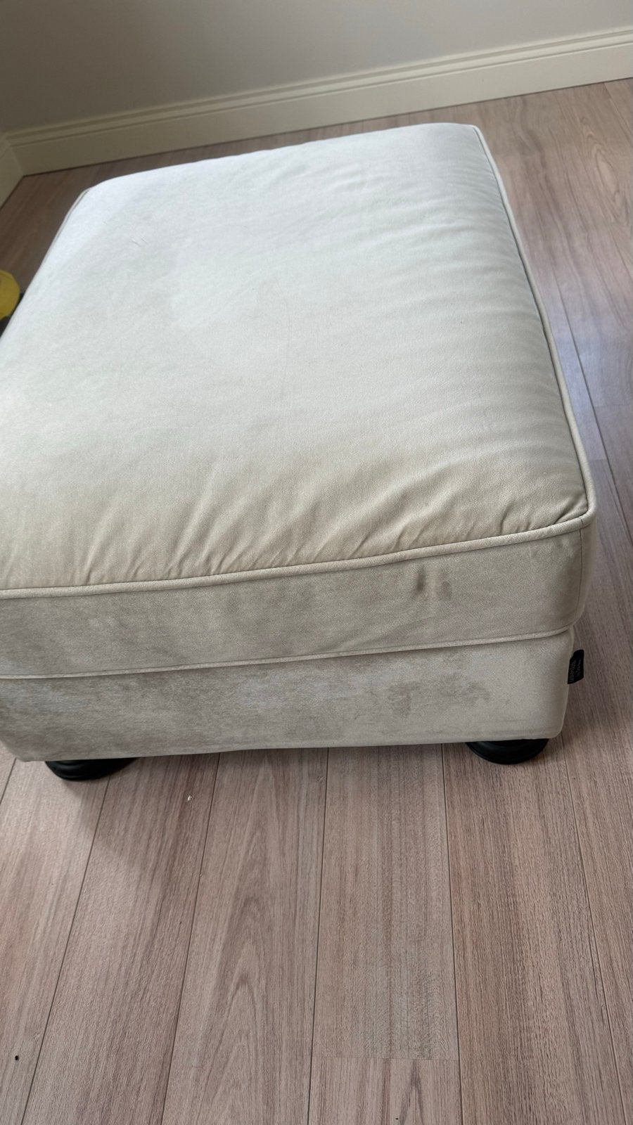 Hocker, Huis en Inrichting, Banken | Voetenbanken en Poefen, Ophalen, Gebruikt, 75 tot 100 cm, Stof