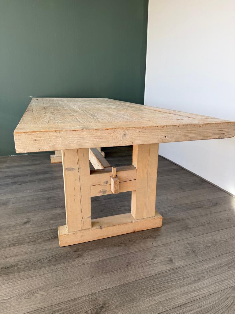 Loods 5 robuuste houten eettafel - Landelijke stijl, Ophalen