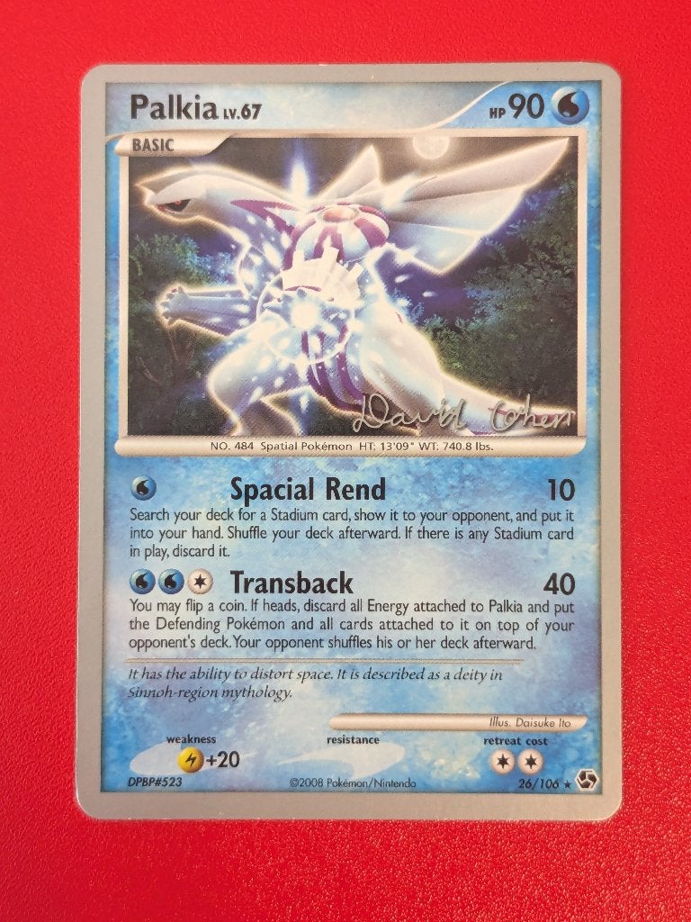 Pokémon kaart (World Championship 2009) - Palkia [Engels], Ophalen of Verzenden, Zo goed als nieuw, Losse kaart, Foil