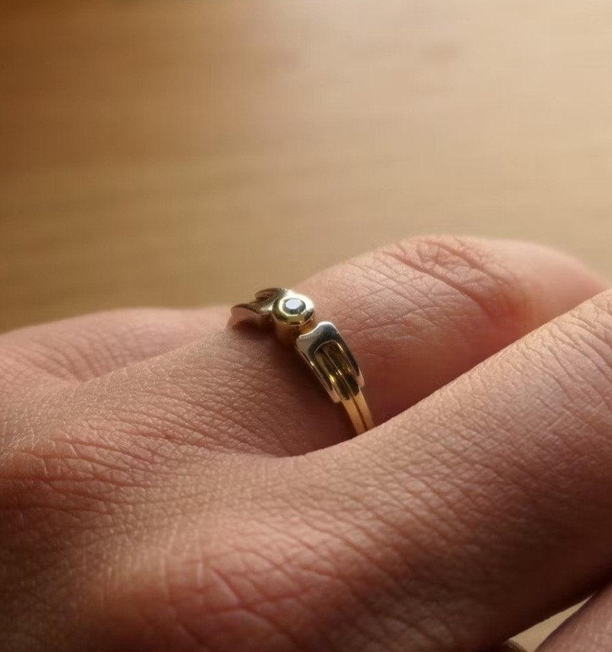 Desiree ring goud, Ophalen of Verzenden, Dame, Goud, Goud