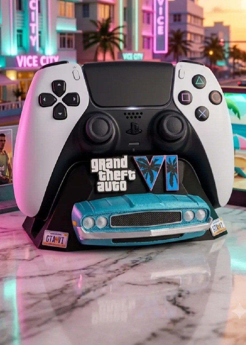 GTA 6 Controller Houder - Uniek Design, PlayStation 4, Nieuw, Ophalen of Verzenden, Controller