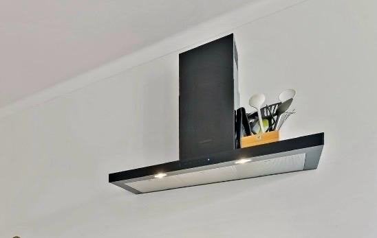 Siemens Studioline Afzuigkap - Zwart Design, Witgoed en Apparatuur, Afzuigkappen, Ophalen, Wandschouwkap, Zo goed als nieuw, 400 tot 600 m³ per uur