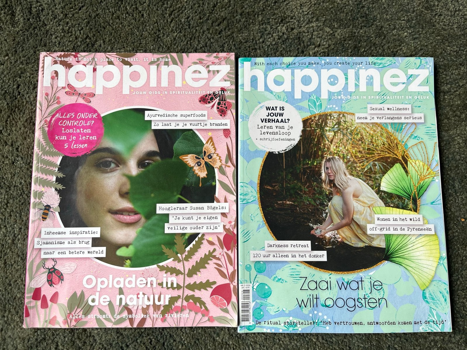 Happinez Tijdschriften - Spiritualiteit en Geluk, Ophalen of Verzenden, Gelezen, Lichaam en Geest