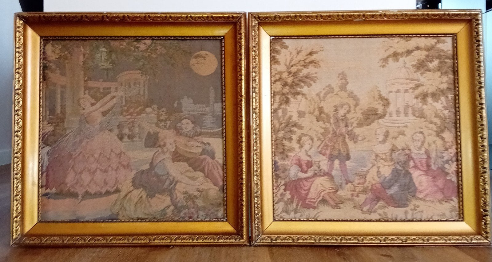Gobelins, Gebruikt, Handgemaakt, 65 cm, Textiel