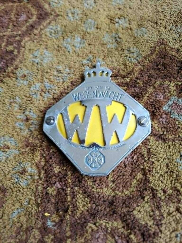mooi oud ANWB embleem, Ophalen of Verzenden, Gebruikt, Auto's