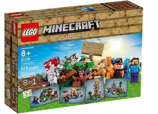 LEGO Minecraft 21116: Crafting Box, Kinderen en Baby's, Minecraft, Lego, Ophalen of Verzenden, Zo goed als nieuw