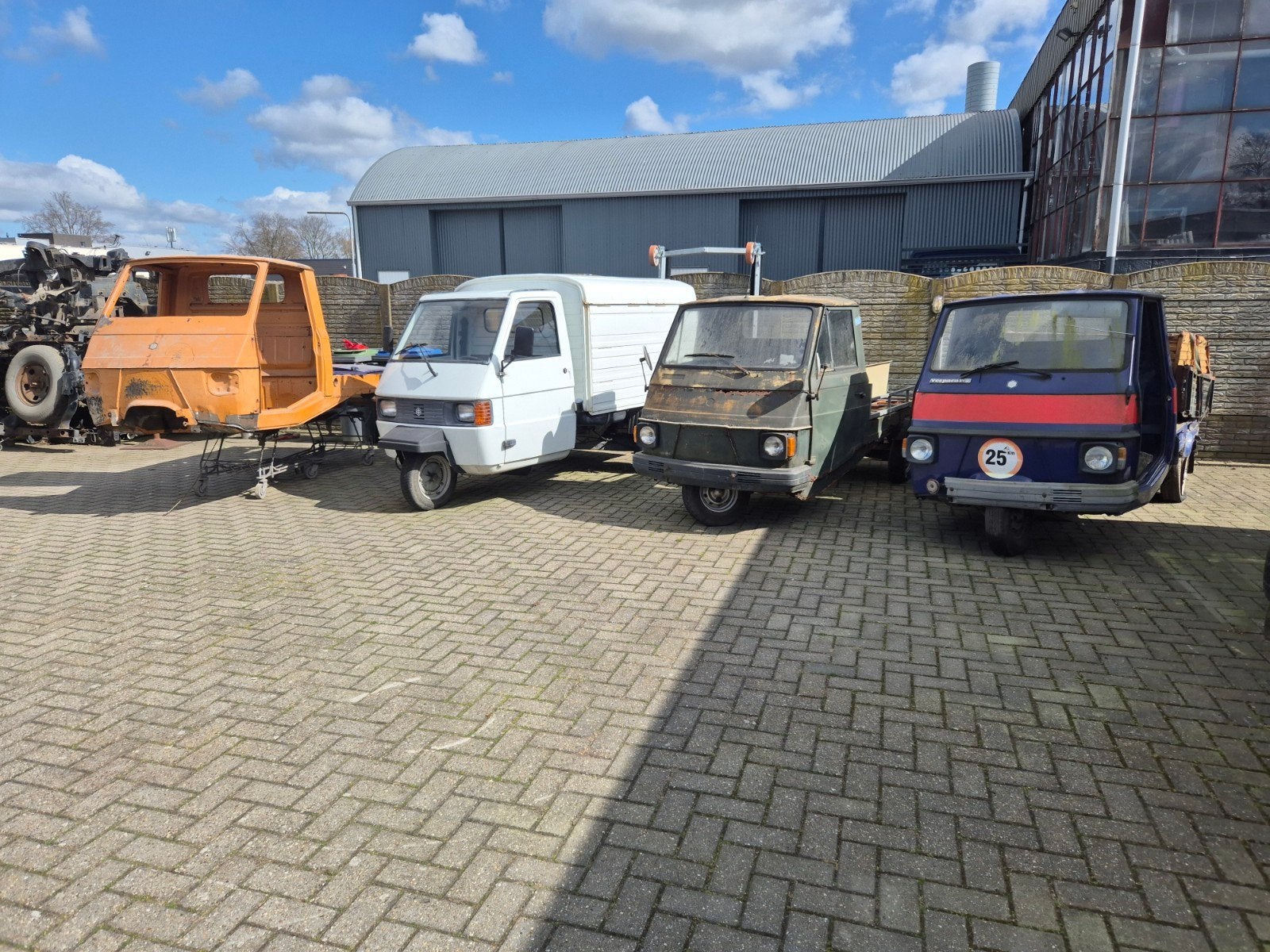 vespacar p2 diverse ook rijdende en vele onderdelen, Ophalen, Gebruikt, Vespacar