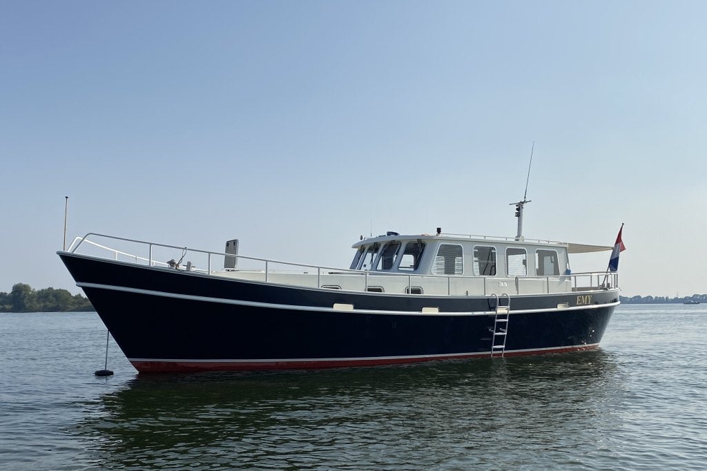 Combi Kotter 1300 motorkotter openkuip spitsgat Linssen, Staal, Overige merken, Gebruikt, Walstroom