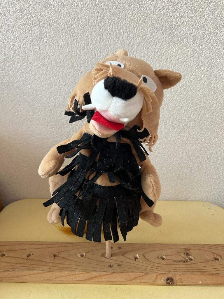 Bor de Wolf Handpop - De Fabeltjeskrant (Vintage AH Actie), Gebruikt, Overige typen, Ophalen of Verzenden, Middelgroot (20 tot 80 cm)