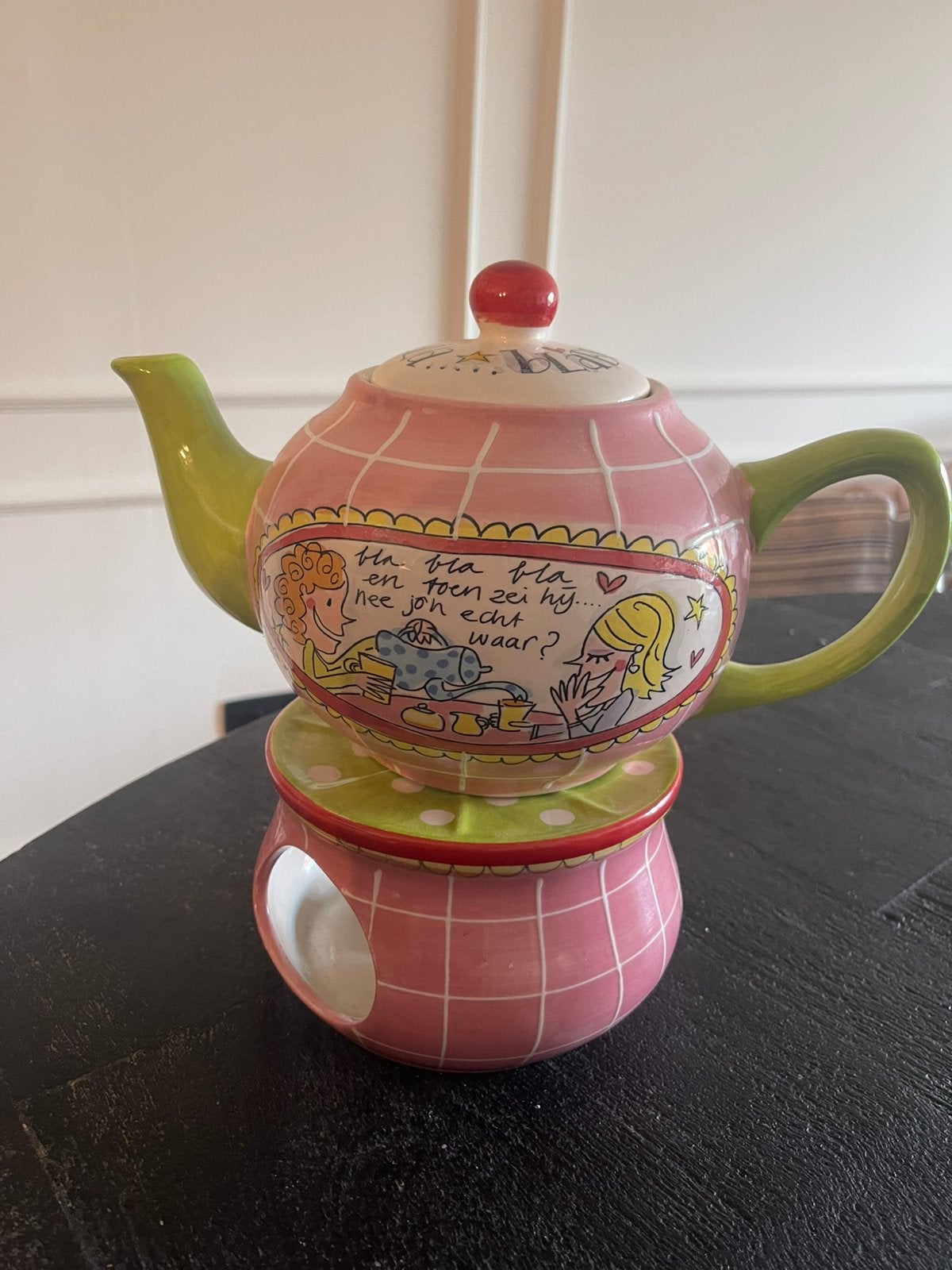 Blond amsterdam theepot, Huis en Inrichting, Ophalen, Zo goed als nieuw, Aardewerk, Overige typen