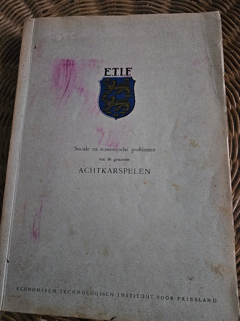 E.T.I.F.-rapport - gemeente Achtkarspelen, Boeken, Ophalen of Verzenden, Gelezen