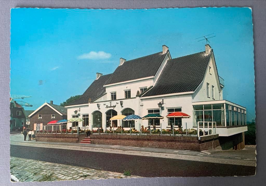Hotel-Café-Restaurant Kinderdijk, Verzamelen, Ansichtkaarten | Nederland, Verzenden, 1960 tot 1980, Ongelopen, Zuid-Holland