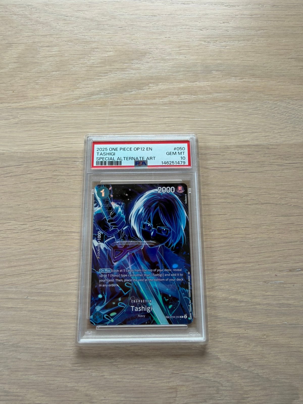 One Piece Card Game Tashigi SP PSA10, Ophalen of Verzenden, Nieuw