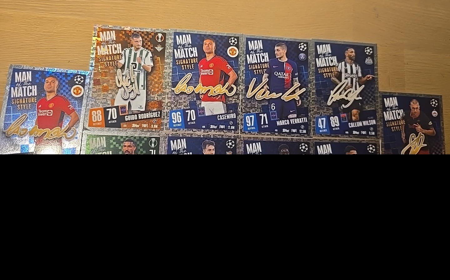 Topps Match Attax Champions League Man of the Match kaarten, Ophalen of Verzenden, Zo goed als nieuw, Buitenlandse clubs, Spelerskaart