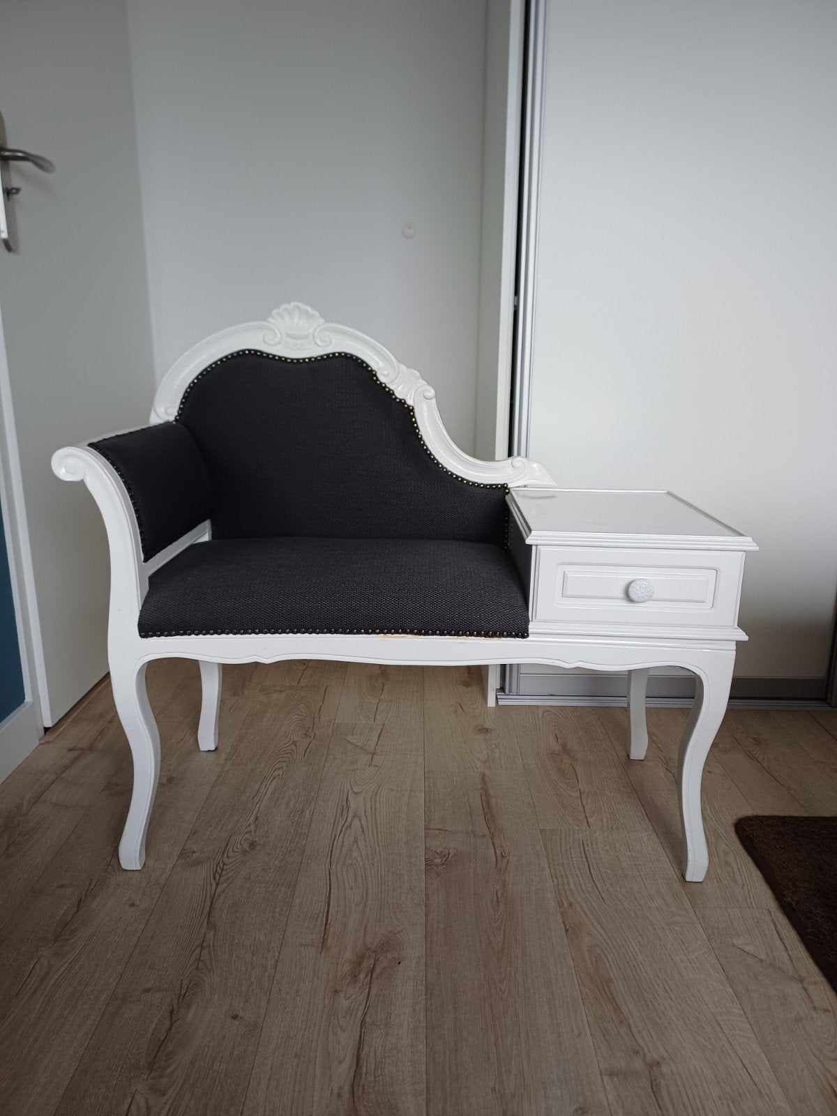 Queen Anne telefoonbankje, Ophalen, Zo goed als nieuw, Minder dan 100 cm