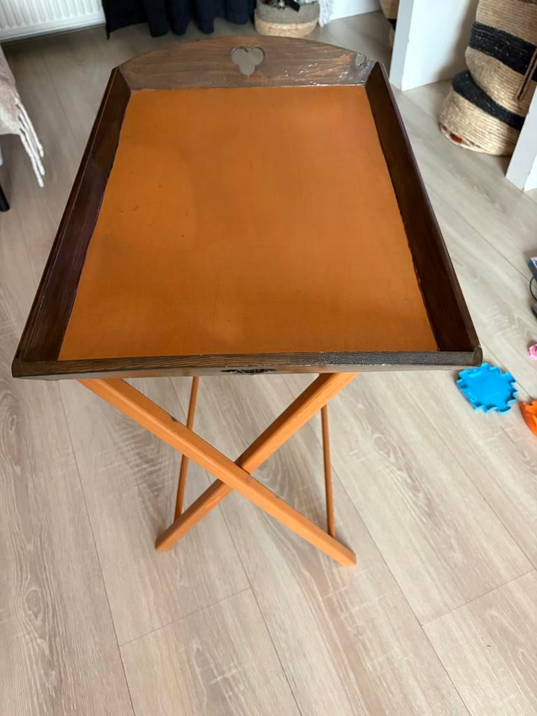 Dienblad tafel, Huis en Inrichting, Woonaccessoires | Dienbladen, Ophalen of Verzenden, Gebruikt, Rechthoekig, Hout