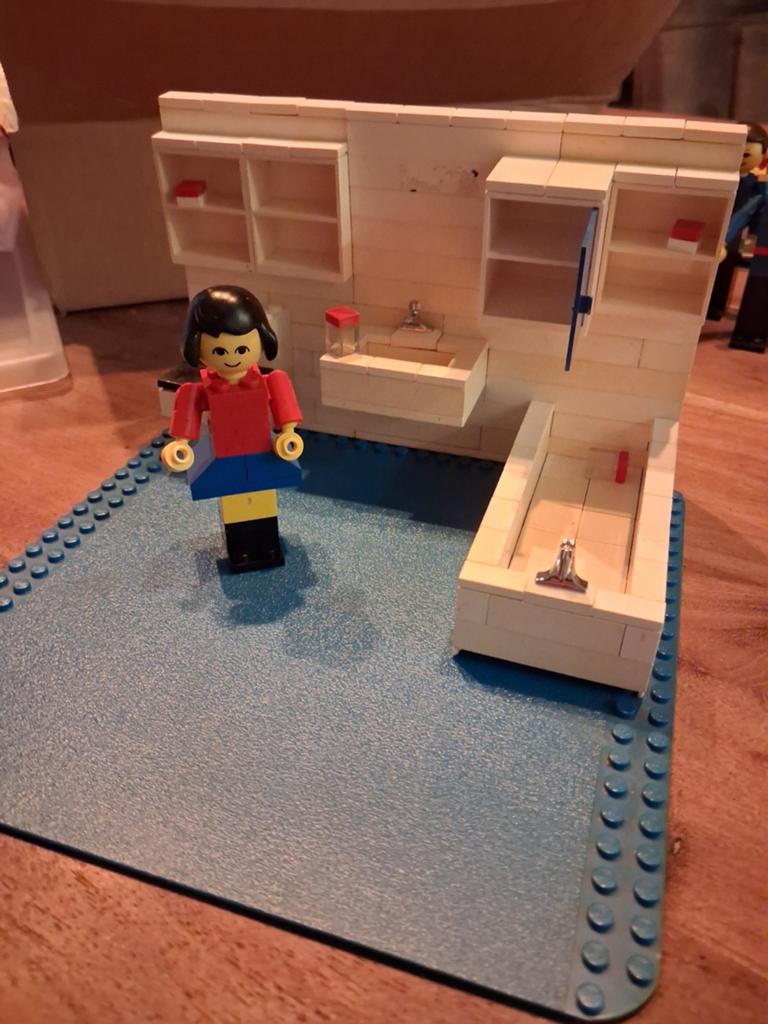 Vintage LEGO Badkamer 265 1971, Gebruikt, MOC (eigen creatie), Overige thema's, Lego