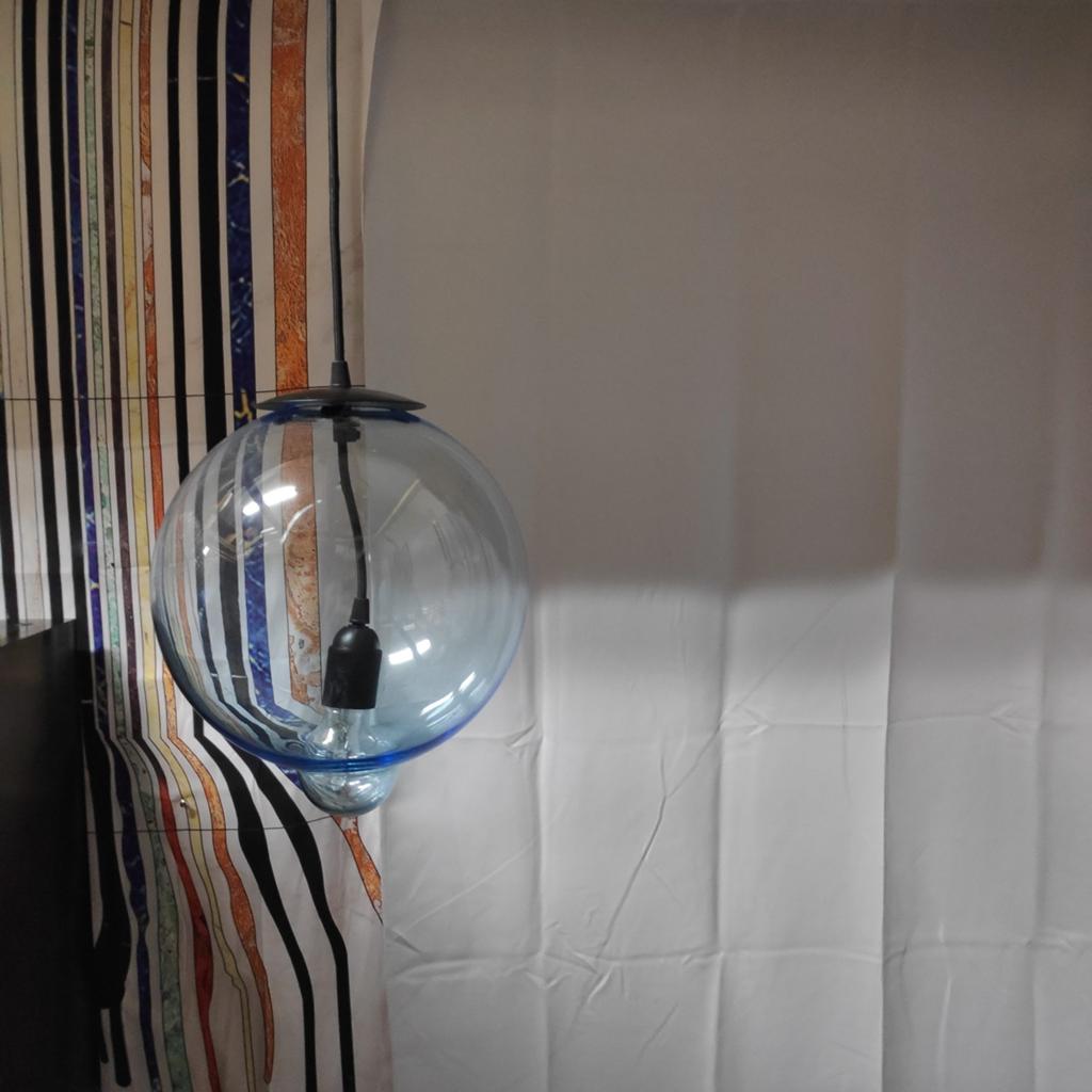 Meltdown hanglamp azzurro - Johan Lindstén voor Cappellini, Nieuw, Ophalen of Verzenden, Glas, Minder dan 50 cm