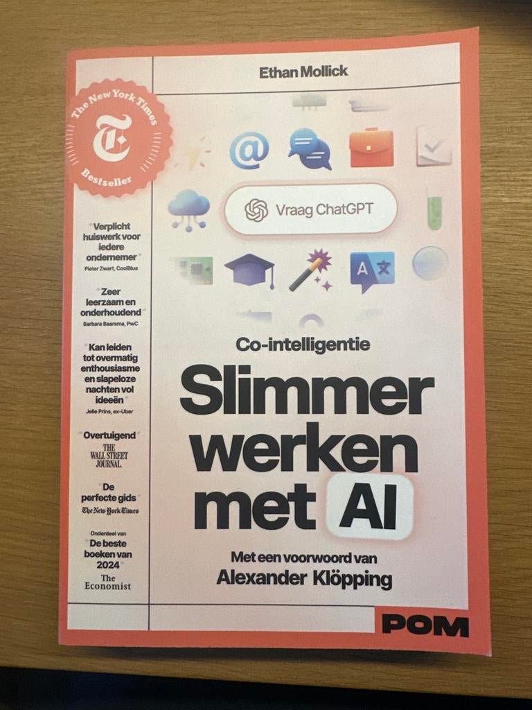Slimmer werken met AI - Ethan Mollick, Ophalen of Verzenden, Zo goed als nieuw, Overige onderwerpen