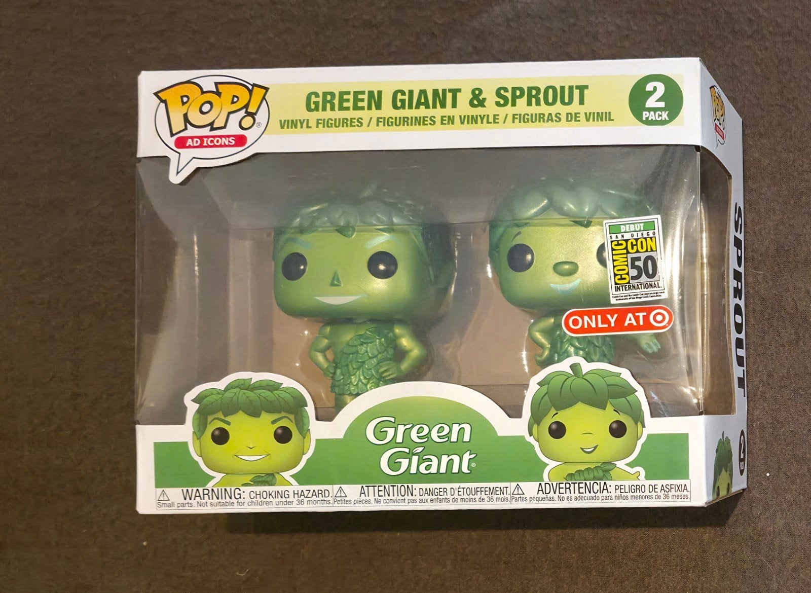 Funko Pop! Green Giant & Sprout 2-Pack (SDCC 2019 Exclusive), Ophalen of Verzenden, Nieuw