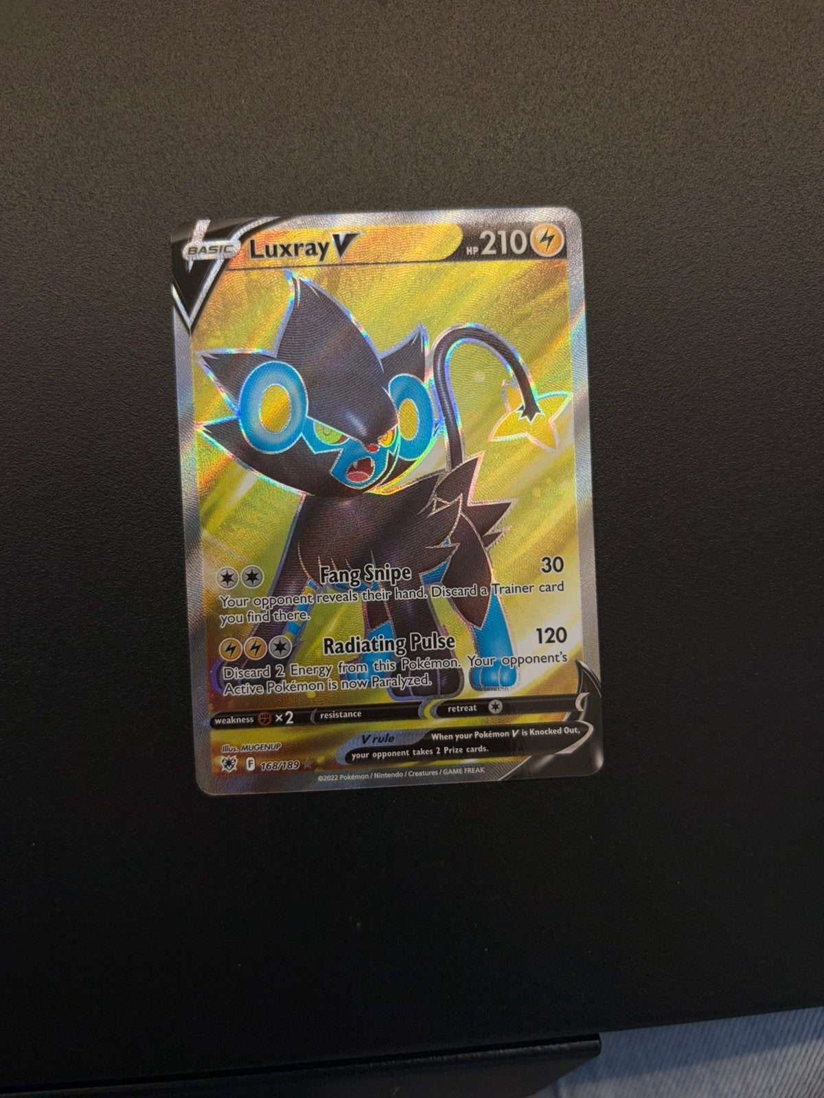 Luxray V (168/189), Ophalen of Verzenden, Zo goed als nieuw